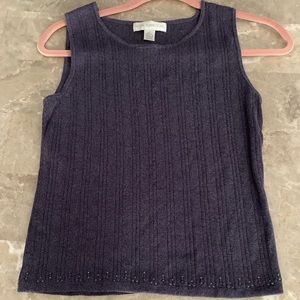 Casual top and cover up. Has sparkles at bottom.